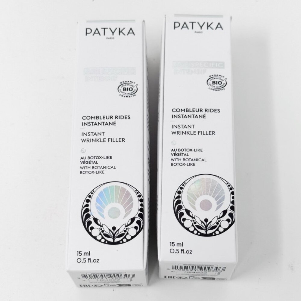 LOT 2 Patyka INSTANT WRINKLE FILLER Botanical Organic   15 ml   NEW